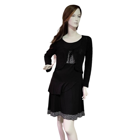 MALOKA BLACK MIDI DRESS Bolero Influence Size M - Picture 13 of 14